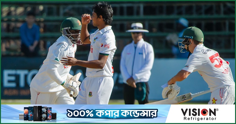 বাংলাদেশকে পিষ্ট করে লিডের পথে জিম্বাবুয়ে